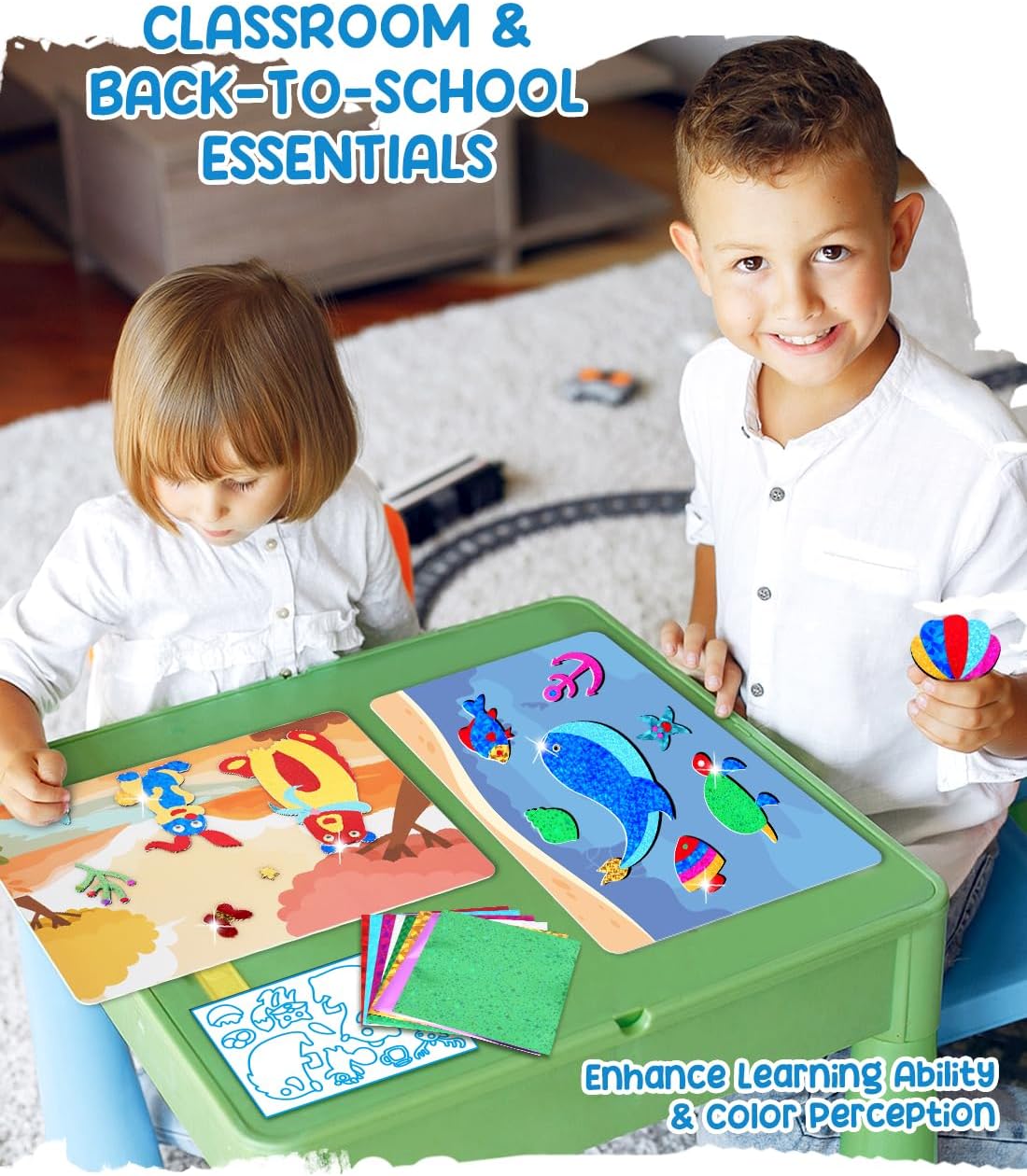 Detalle de ZMLM Foil Art Craft Kit for 4 Year Olds