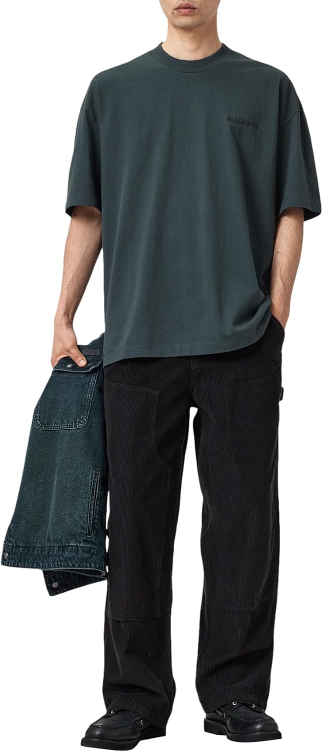 Detalle de AllSaints Homme Future SS Crew — Débardeur premium à coupe contemporaine