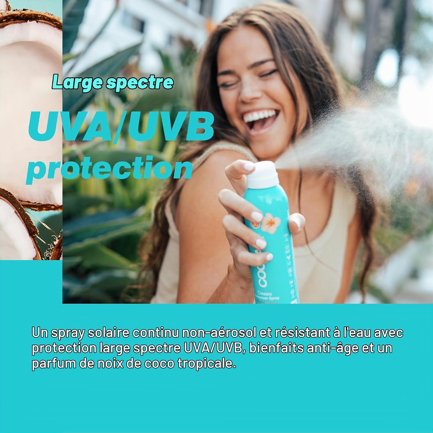 Thumbnail 6 de COOLA Spray Solaire Corps SPF30 Tropical Coconut – 177 ml, Haute protection et éco-responsable