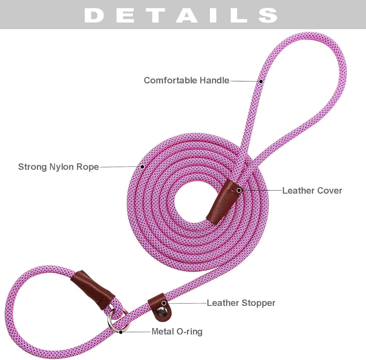 Thumbnail 3 de MayPaw 7ft Nylon Slip Lead for Dogs: Training, Walking and Easy Handling