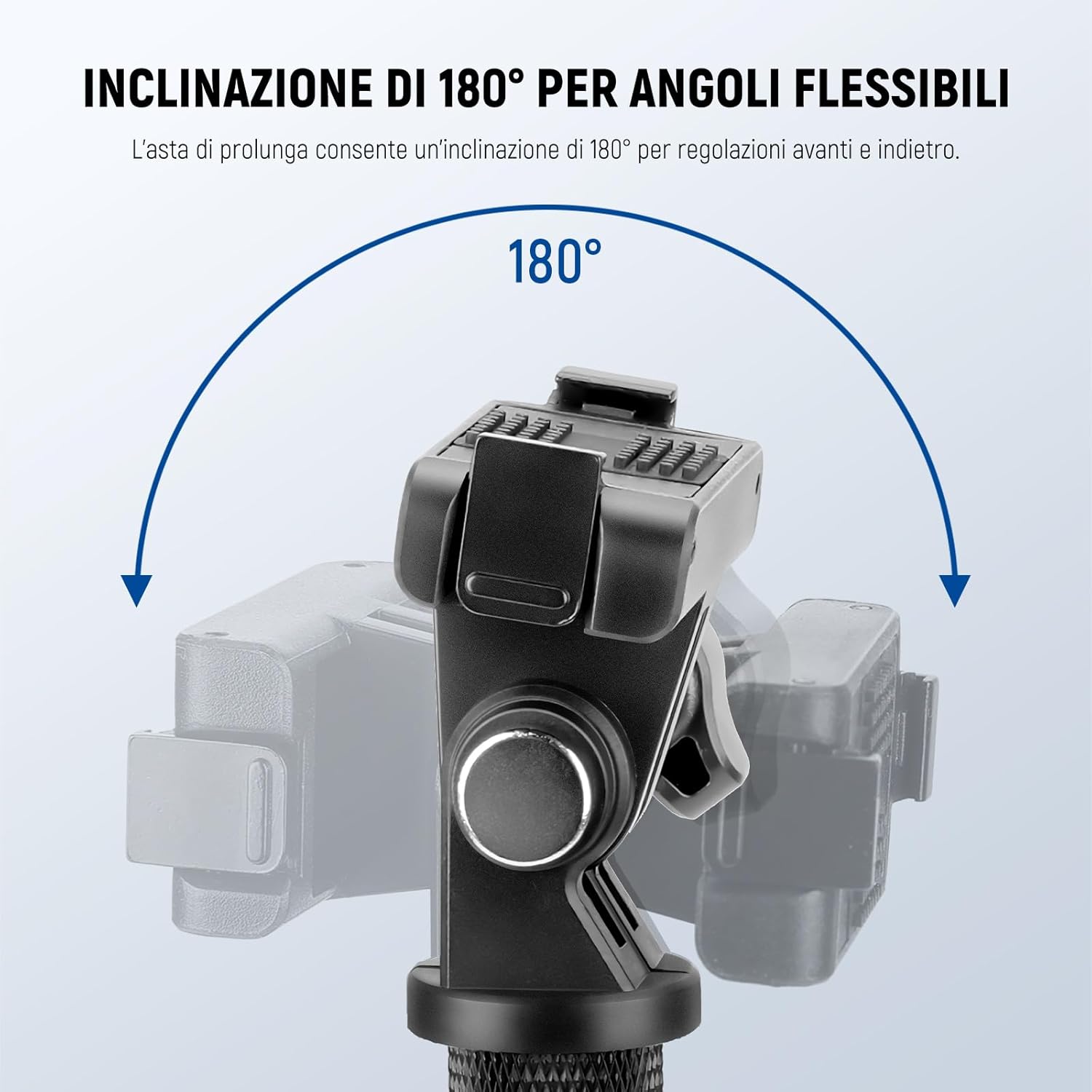 Thumbnail 5 de NEEWER GP-85 Kit asta di prolunga per action cam con selfie stick invisibile 121 cm e supporto magnetico a sgancio rapido