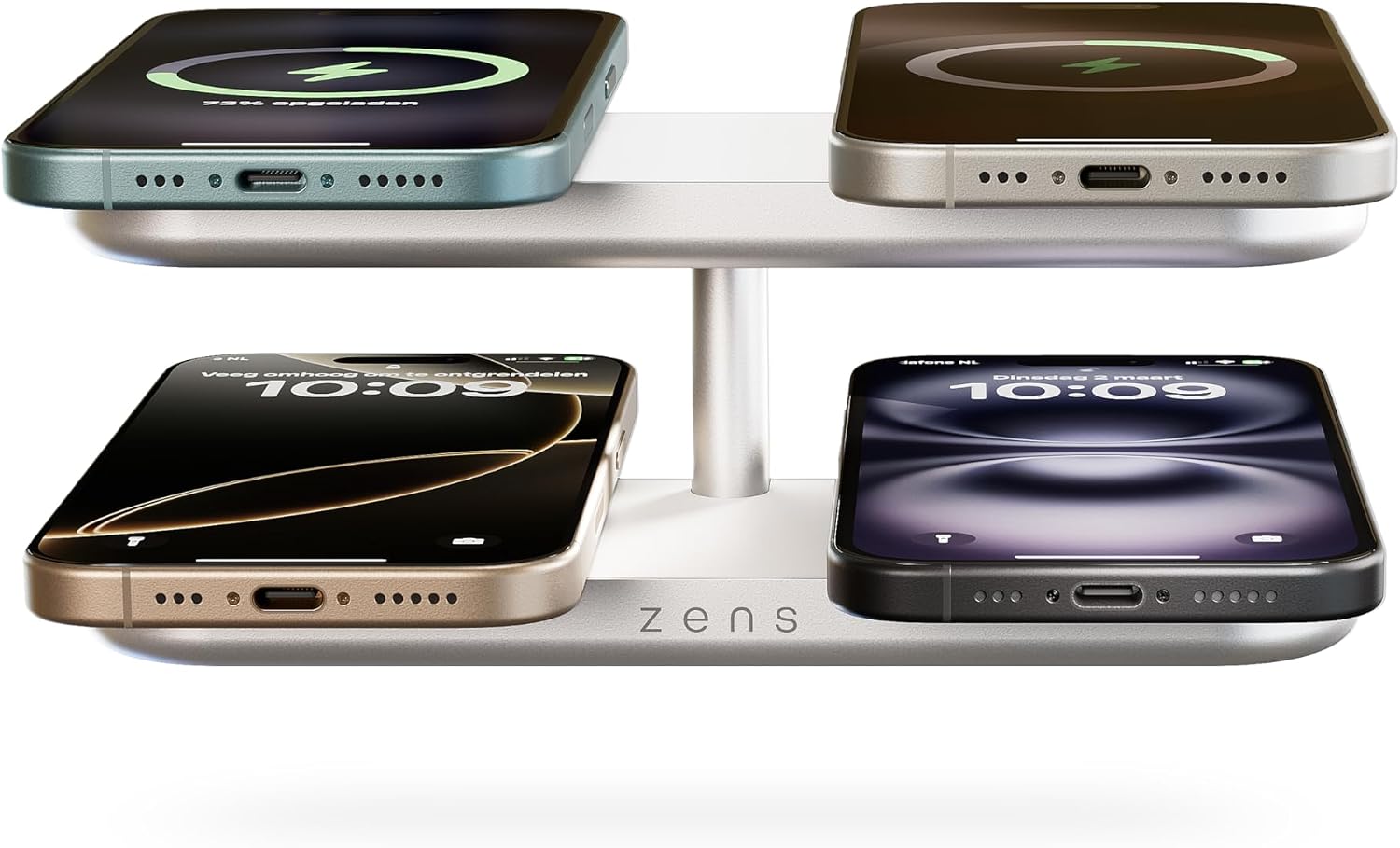 Detalle de Zens Quattro Pro 4 Cargador MagSafe Qi2