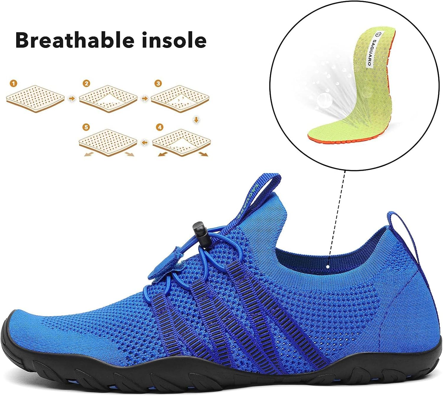 Thumbnail 2 de SAGUARO Chaussures d'eau Homme Antidérapant et Séchage – Aquatique