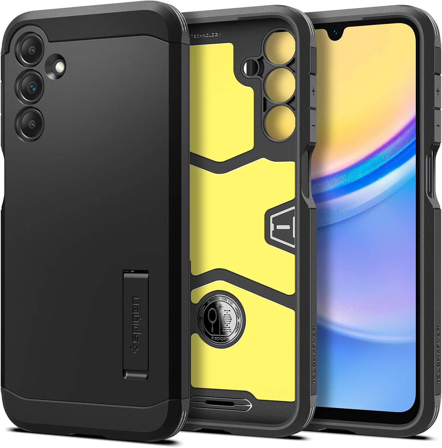 Detalle de Spigen Tough Armor coque pour Samsung Galaxy A15 4G 5G – noir