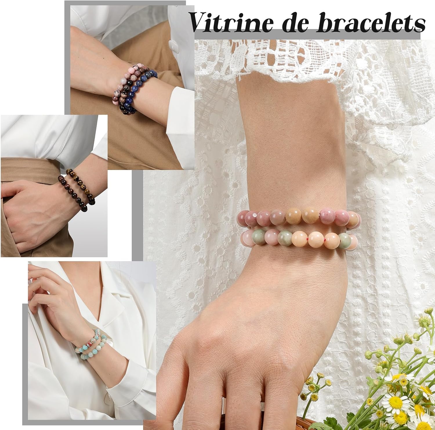 Thumbnail 5 de Landorilo Bracelet Pierre Naturelle 8 mm