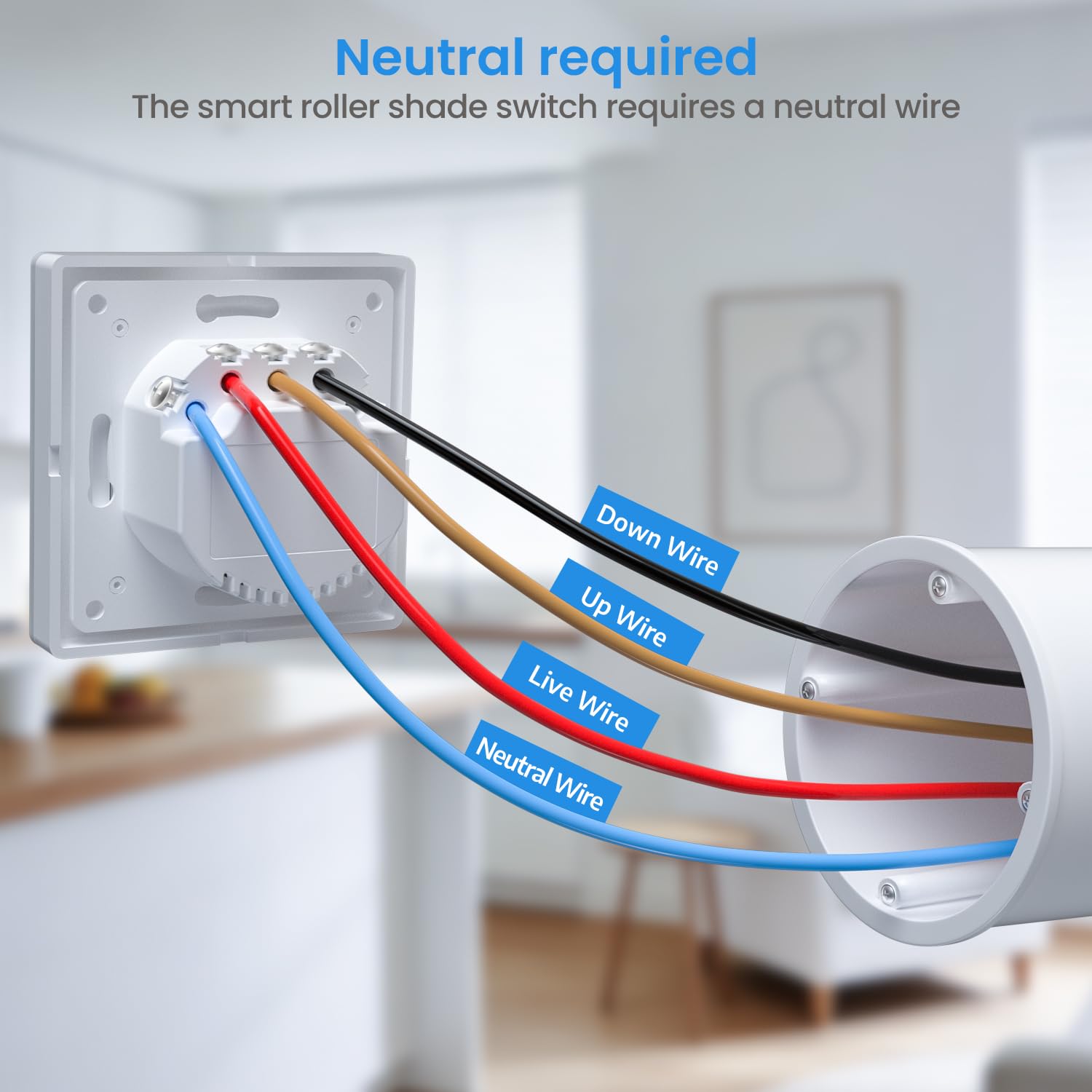 Thumbnail 6 de WLAN Rolladenschalter mit Prozentsteuerung – LincoSoft Smart Rolladen, kompatibel mit Echo Alexa/Google, 2 Stück, Weiß (80x80 mm)
