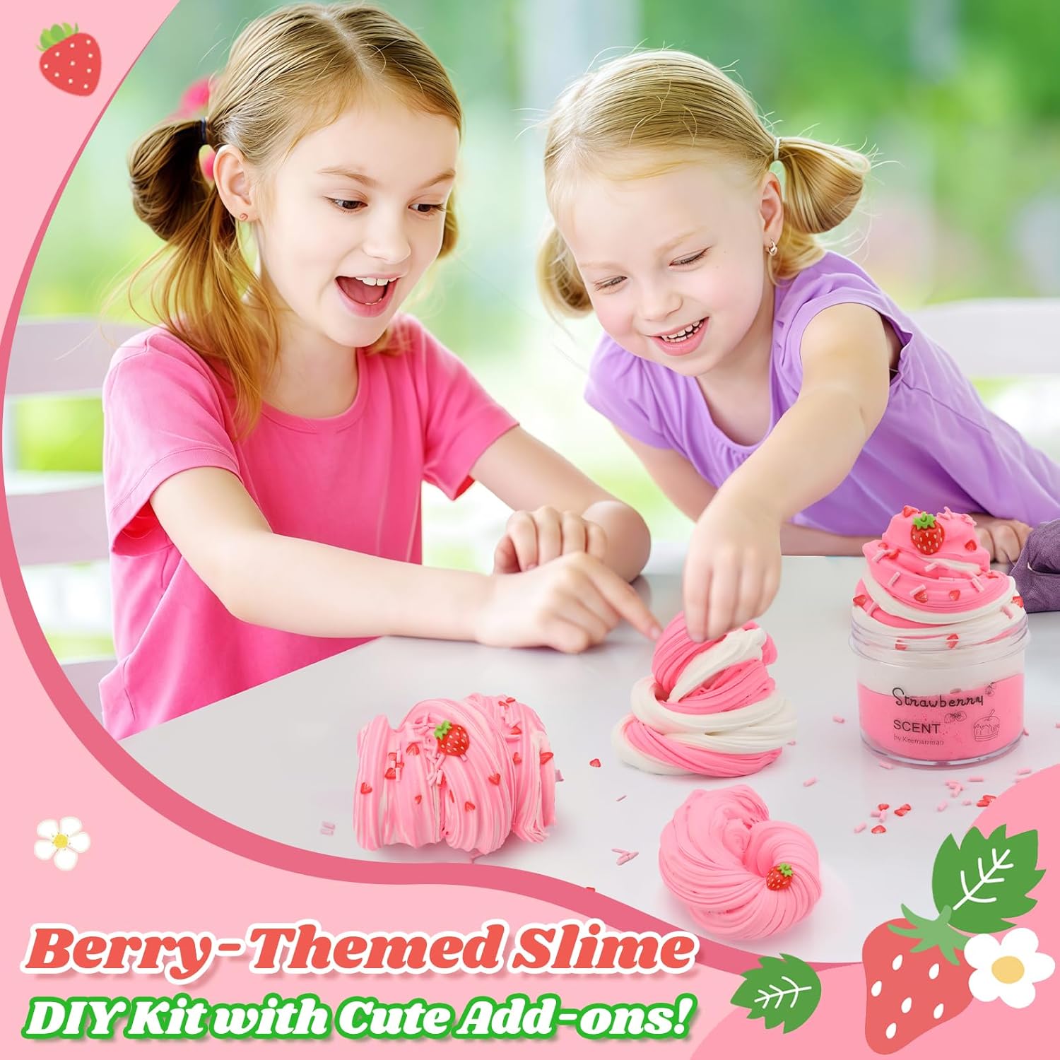 Detalle de Strawberry Butter Slime 7 oz sensory toy