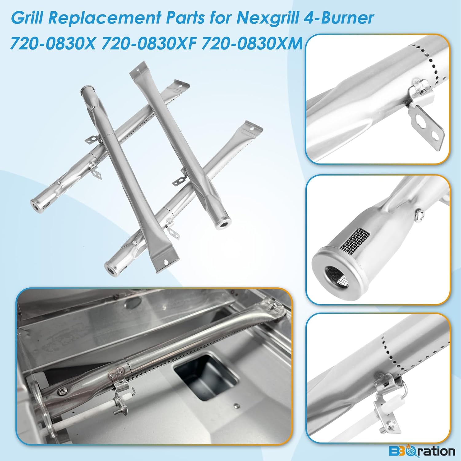 Thumbnail 3 de BBQration Nexgrill replacement parts kit, 4-burner