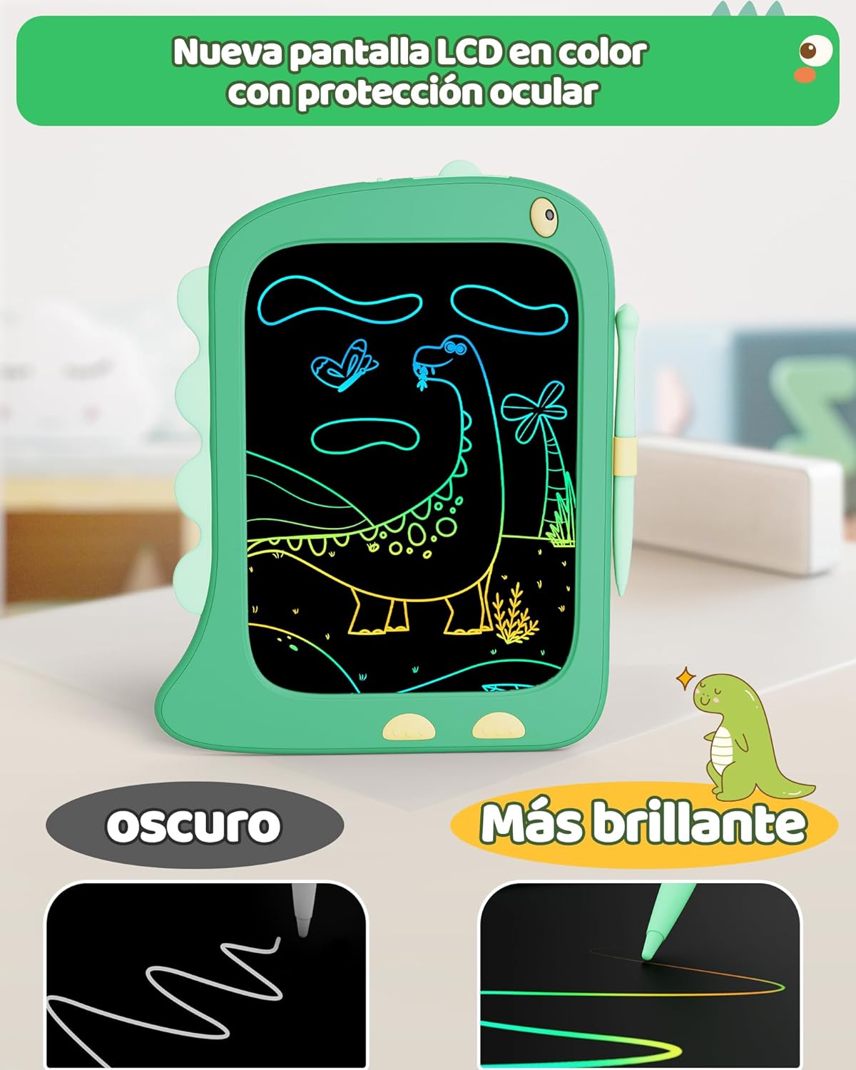 Detalle 2 de ORSEN Pizarra Mágica 8,5 Pulgadas Dinosaurio