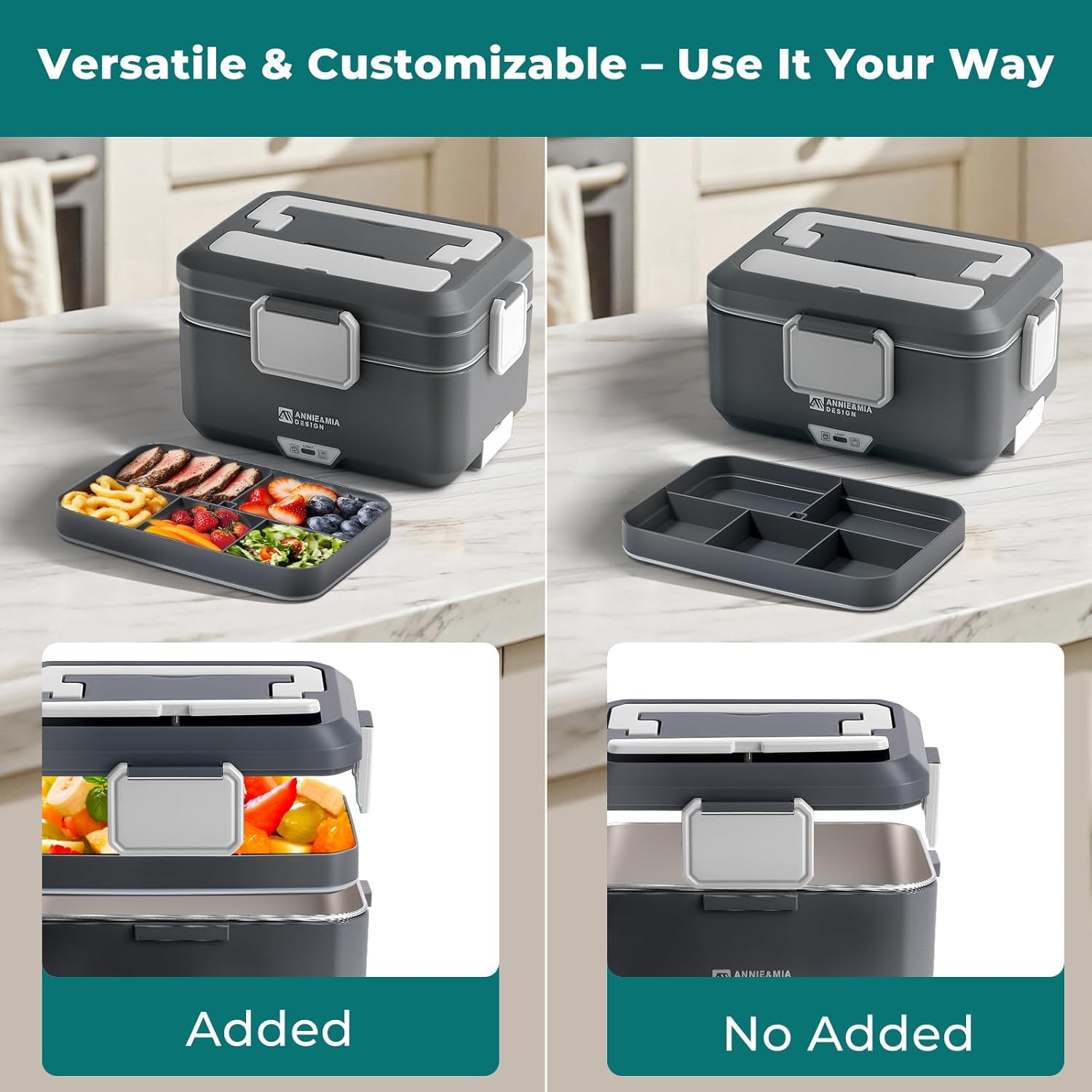 Thumbnail 5 de Annie & Mia Electric Lunch Box 3.5L