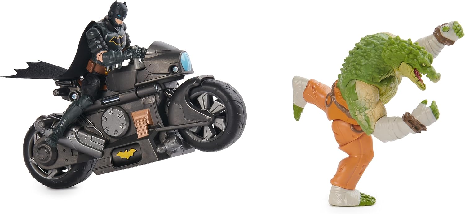 Thumbnail 4 de DC Comics Batman Transforming Batcycle Battle Pack with Exclusive Killer Croc and Batman Figures
