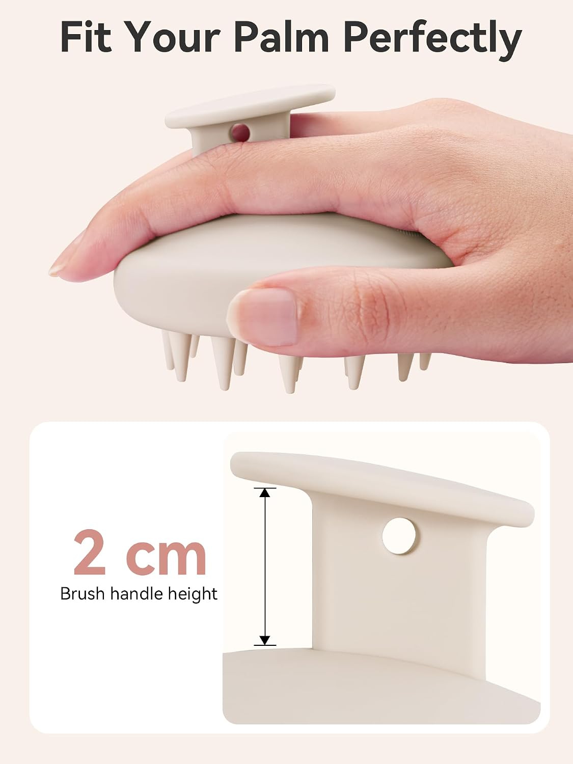 Thumbnail 2 de HEETA Kopfhaut Massagebürste Silikon – Weiche Borsten & integriertes Silikon-Design, für nasses & trockenes Haar