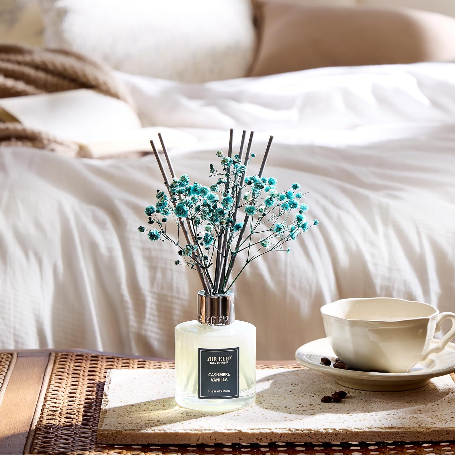 Thumbnail 4 de Airkeep Reed Diffuser Set, 3.38 fl oz (100 ml) – Cashmere Vanilla with 8 Reed Sticks