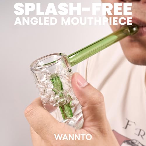 Thumbnail 2 de WANNTO Hammer Mini Bong – 15.5cm Borosilicate Glass Water Pipe