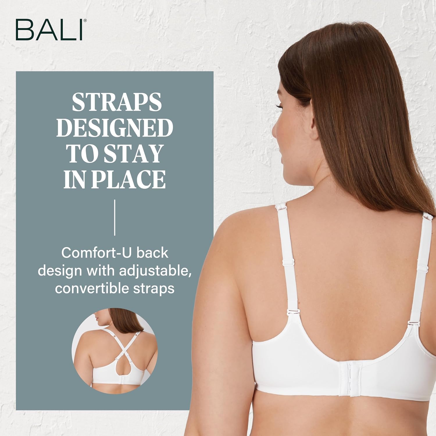 Thumbnail 5 de Bali Women’s Seamless Underwire T-Shirt Bra (Ultra Light) with Convertible Straps