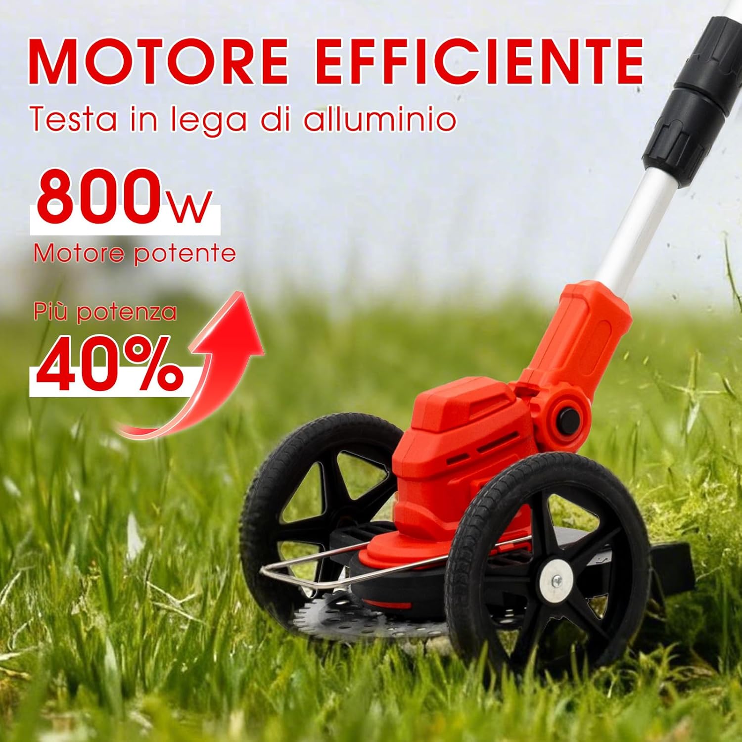 Detalle 2 de OUTIGO Tosaerba a batteria 3 in 1: rifinitura bordi, taglio prato e accessibilità a 1 batteria da 21 V (4 Ah)