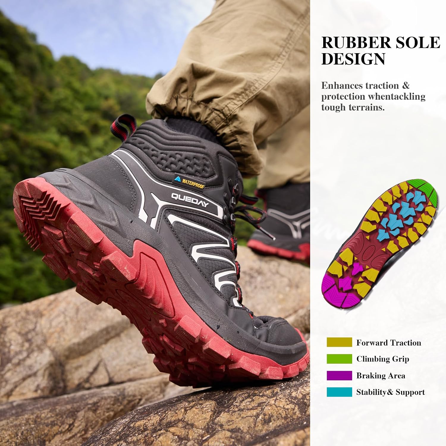 Thumbnail 6 de Queday Waterproof Hiking Boots ⚙