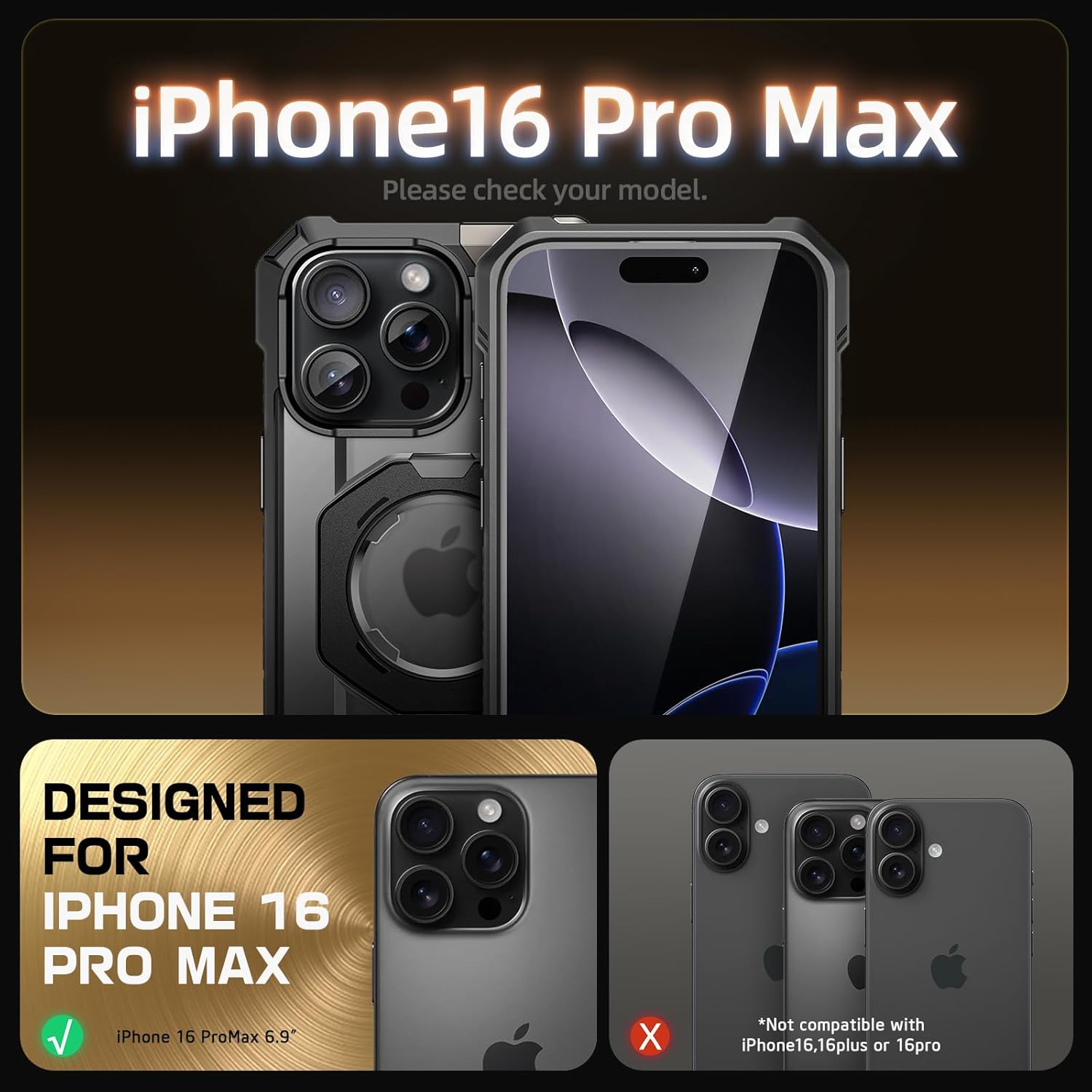 Detalle 2 de SUPCASE iPhone 16 Pro Max case 15FT drop