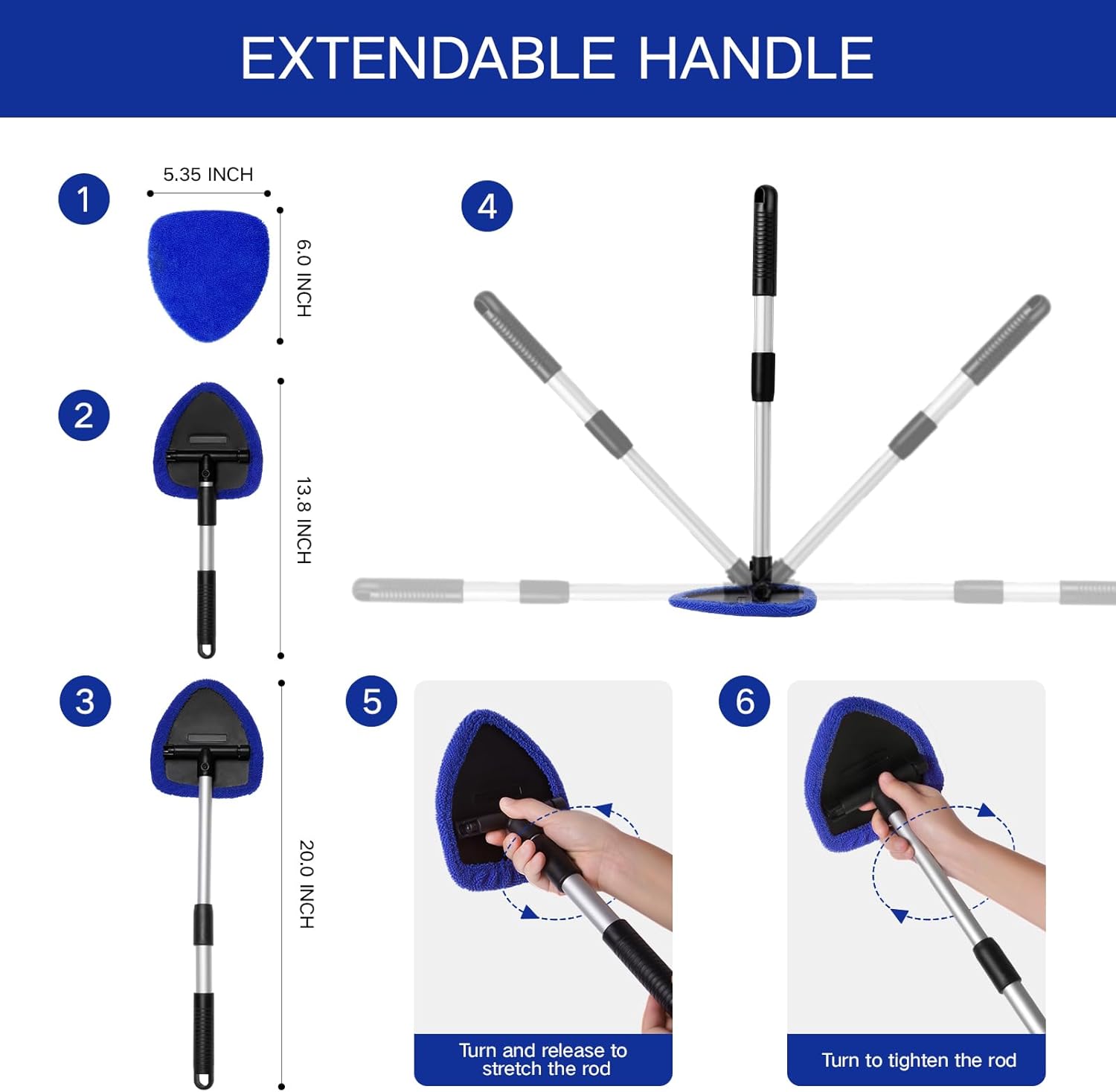 Detalle 2 de Qydipclin Windshield Cleaner Kit 11pc