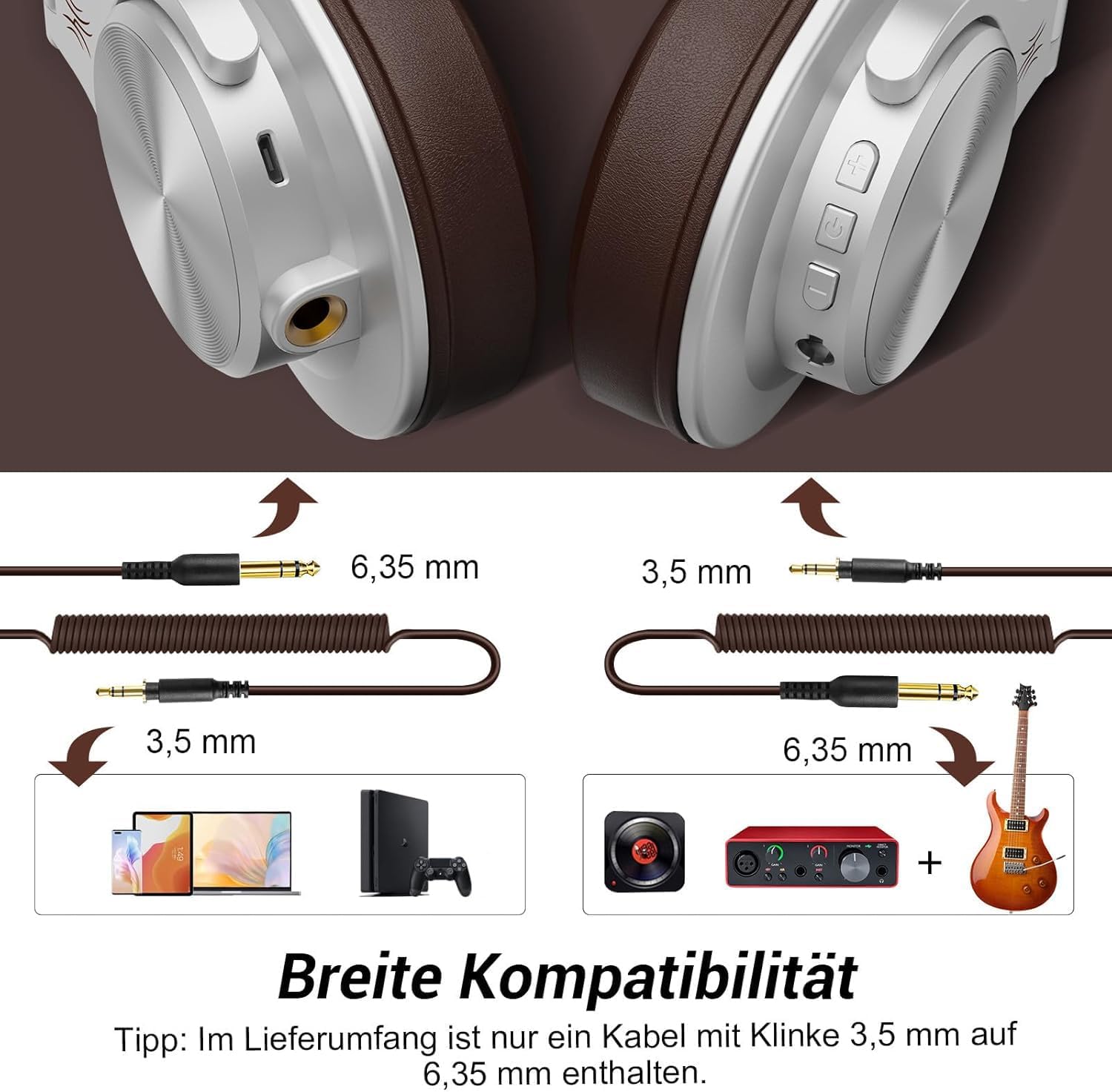 Detalle 2 de OneOdio A70 Fusion Bluetooth Kopfhörer 72 Std