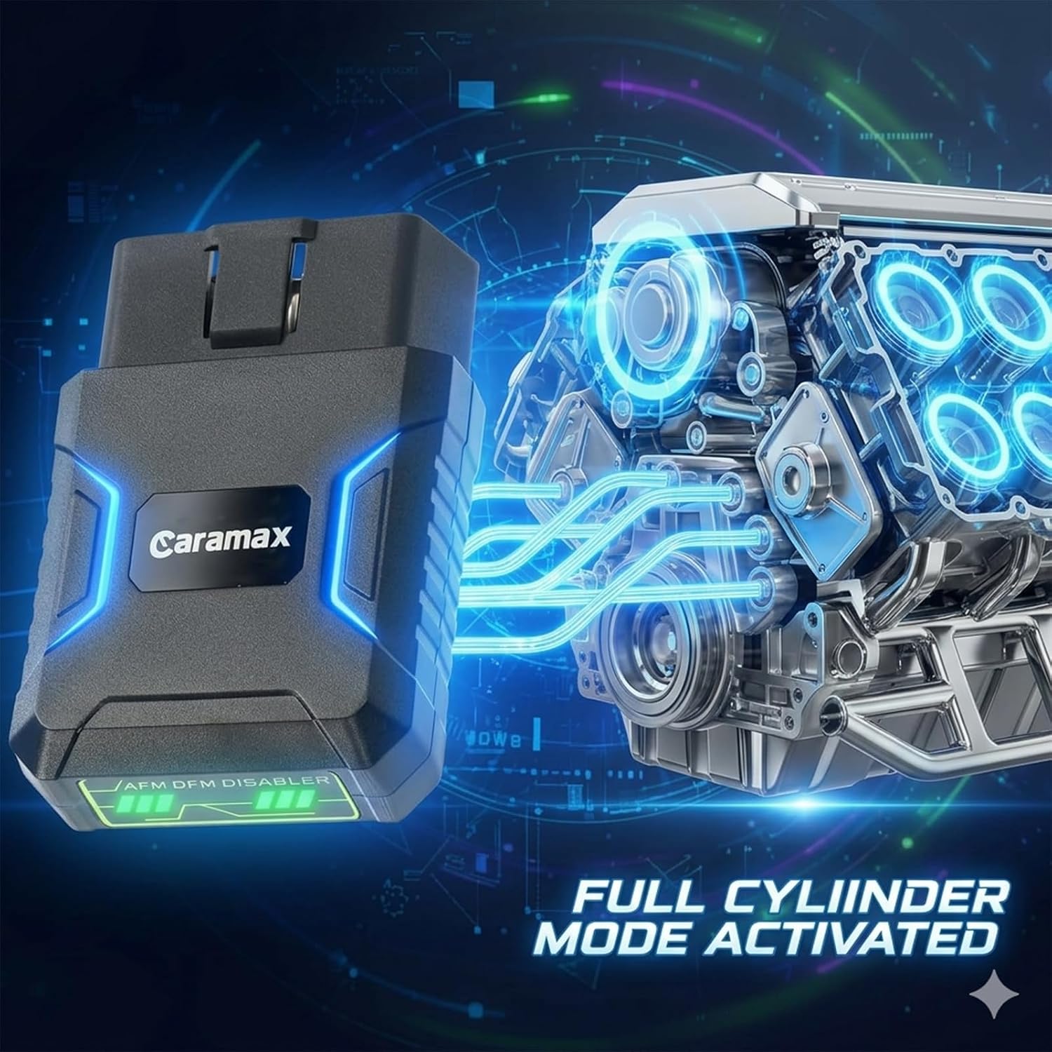 Detalle 2 de CARAMAX AFM/DFM Disabler for GM V6 and V8 Vehicles, OBD-II Plug-and-Play