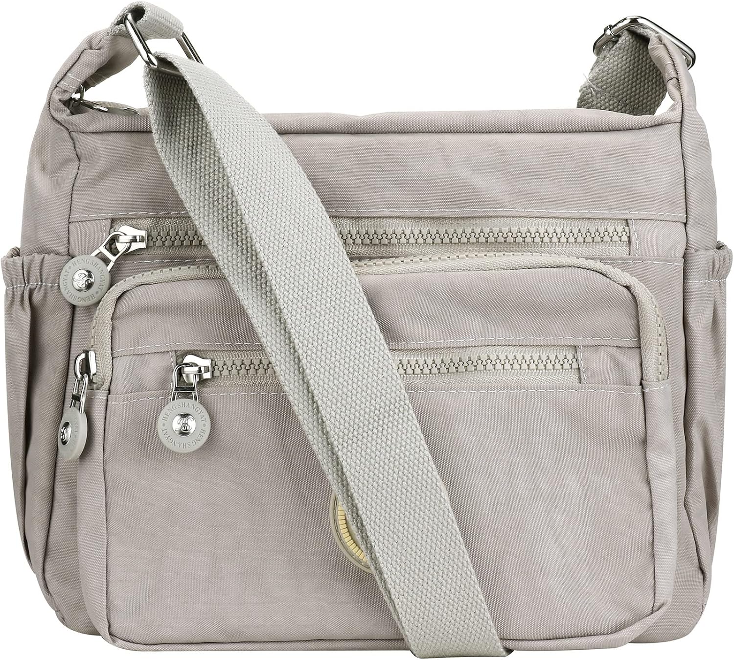Detalle de Milky Way Damen Umhängetasche: Mittelgroße, wasserdichte Crossbody mit mehreren Taschen