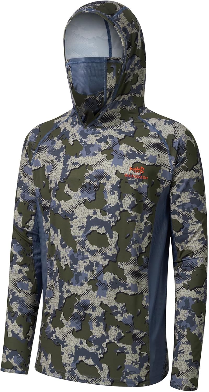Thumbnail 5 de BASSDASH Men's UPF 50+ Camo Long Sleeve Hoodie Shirt 🎣