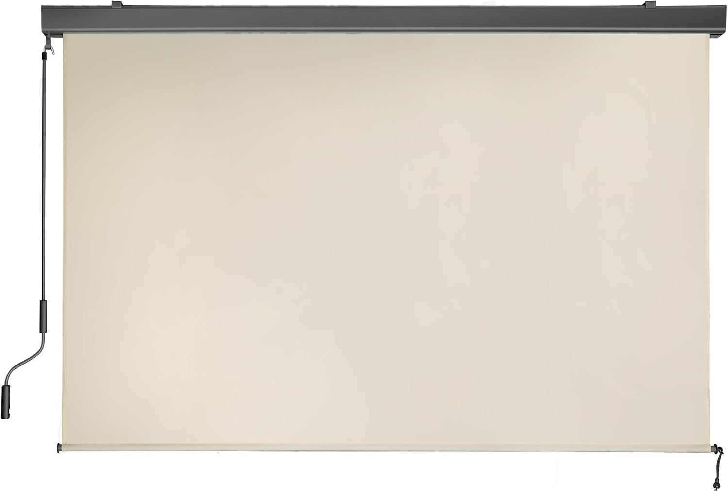 Detalle de tectake 406140 vertikalmarkis 160 x 250 cm med vev och UV-skydd 50+