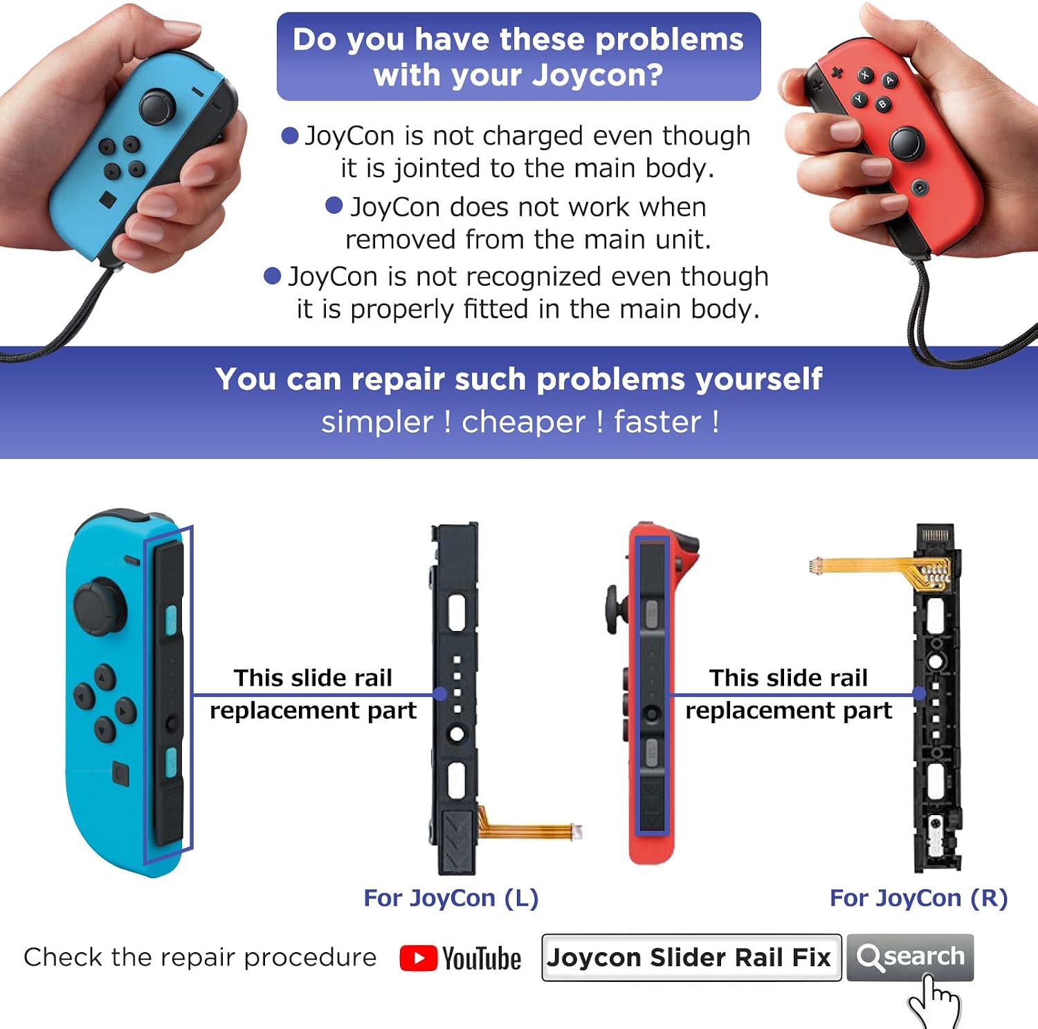Thumbnail 4 de GeeRic Joycon Kit réparation 34 pièces
