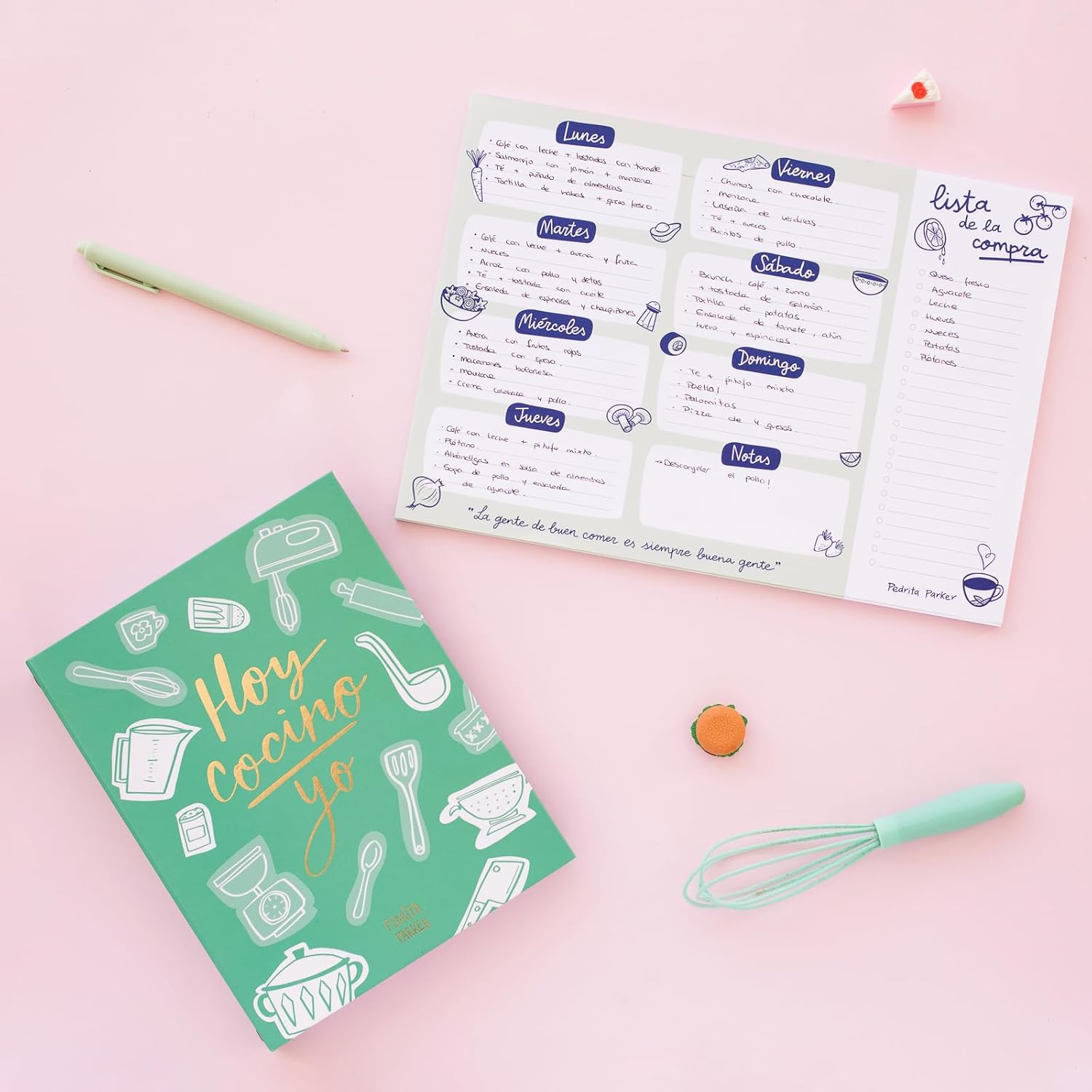 Thumbnail 6 de Planificateur de repas hebdomadaire – Planificateur et liste de courses A4 (52 feuilles) Pedrita Parker