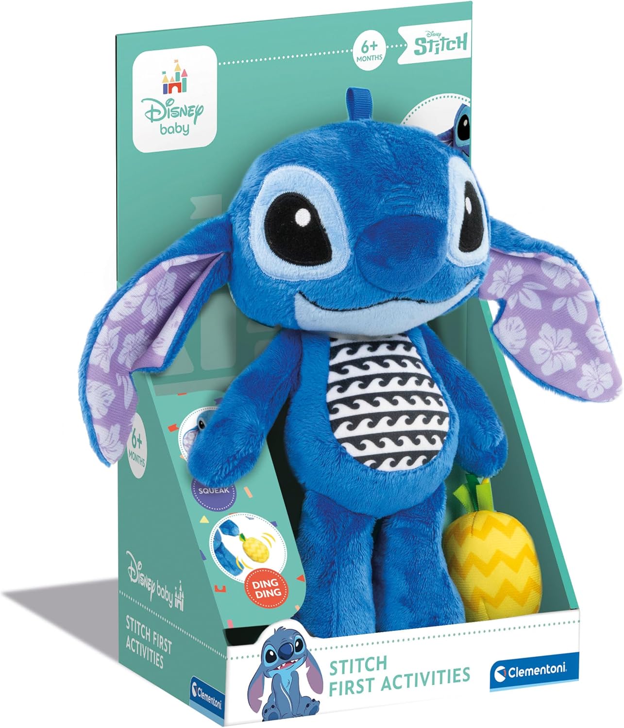 Thumbnail 1 de Clementoni Disney Stitch – Erste Aktivitäten Plüsch, interaktives Hänge-Spielzeug