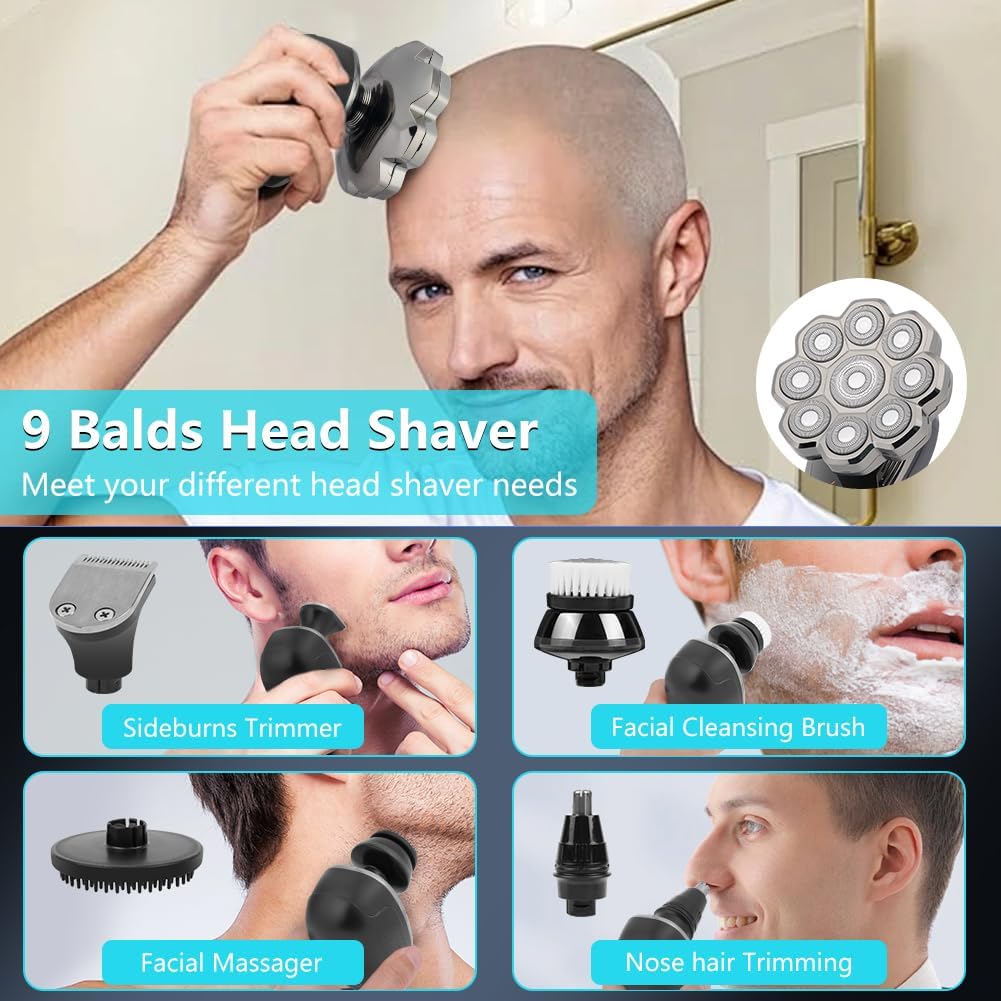 Thumbnail 3 de OFFCUP Electric Head Shaver 5-in-1