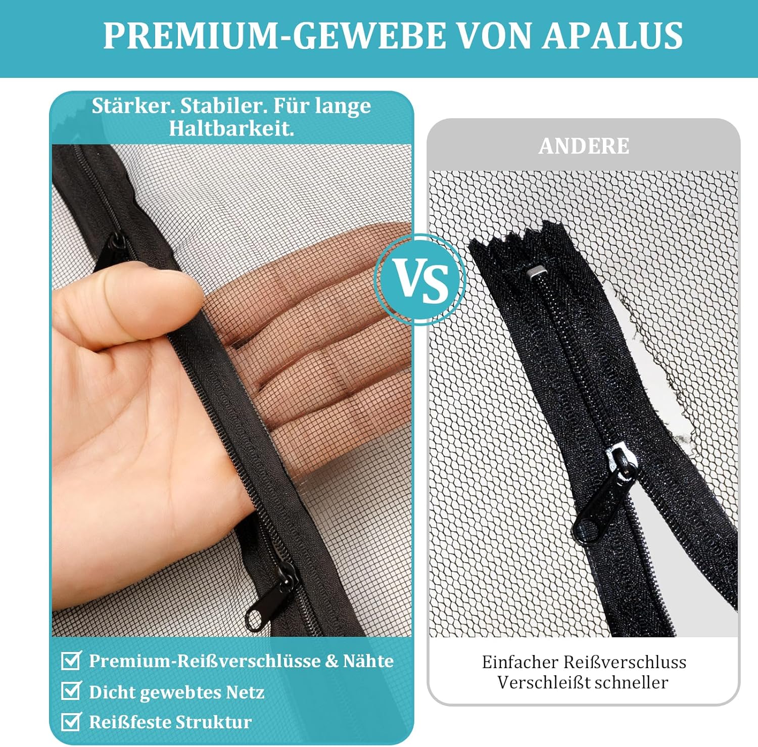Thumbnail 5 de Apalus Dachfenster Fliegengitter – Zuschneidbares Mückennetz für Klappfenster, ohne Bohren