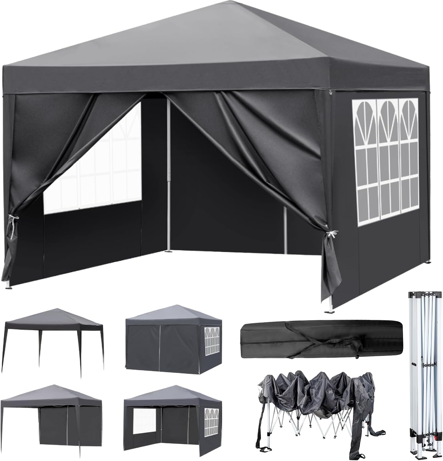 Detalle de LEADZM Pavillon 3x3 m mit UV 50+