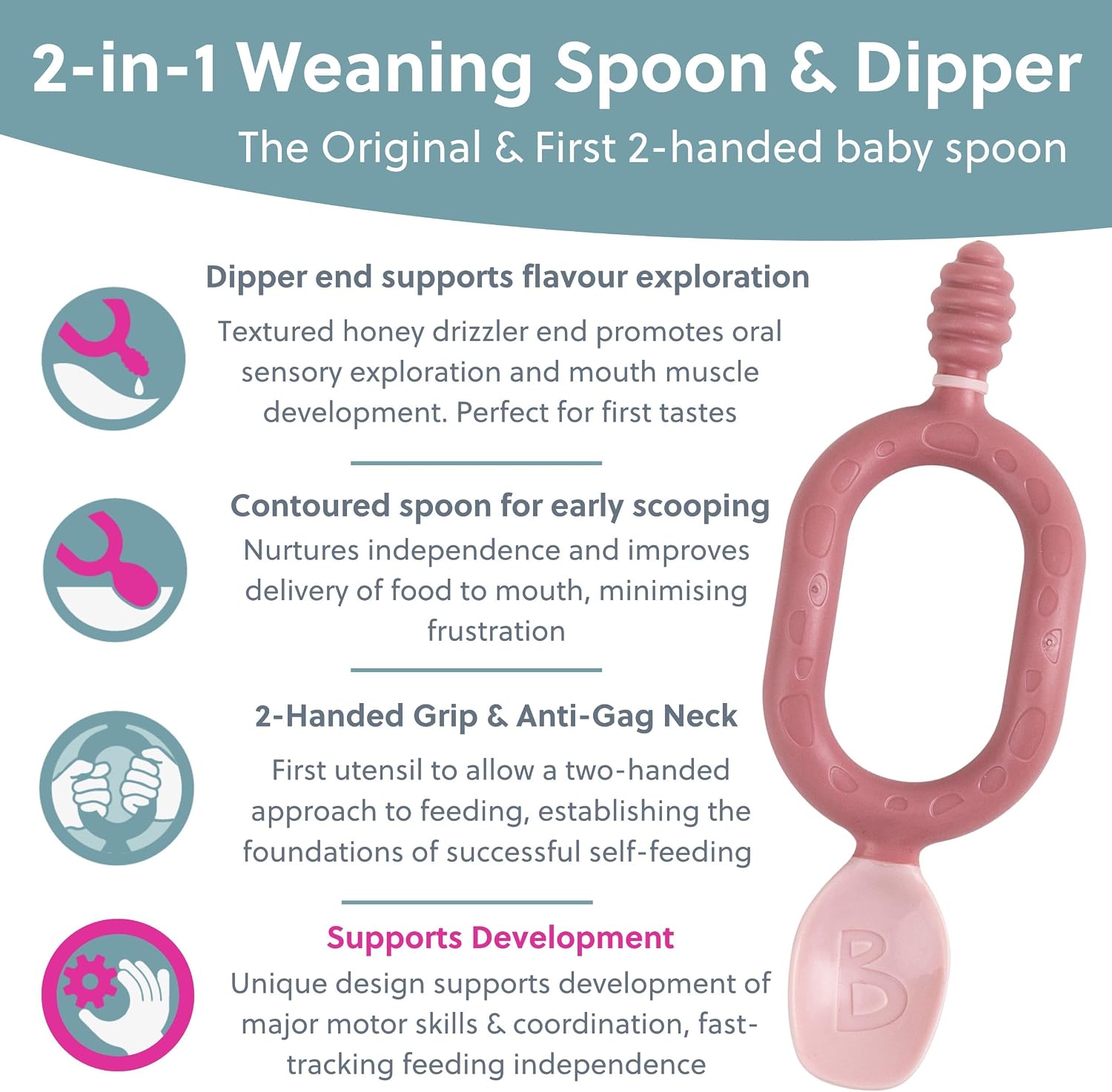 Detalle 2 de Bibado Dippit Baby Spoon and Dipper 2-Pack