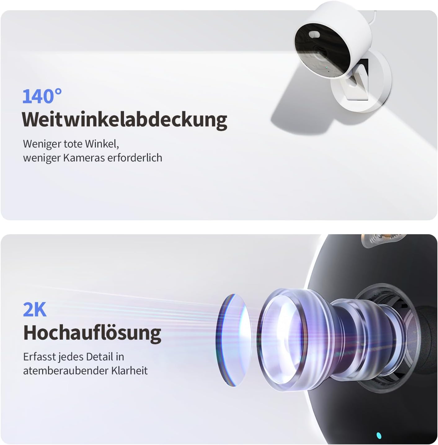 Thumbnail 1 de Aqara G100: 2K Sicherheitskamera mit Scheinwerfer-Tag/Nachtmodus für Innen & Außen