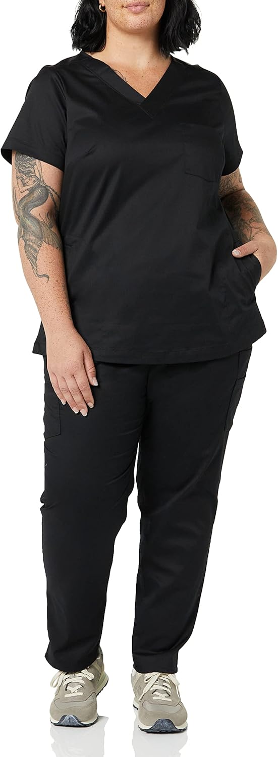 Thumbnail 2 de Amazon Essentials Women’s Classic Fit V-Neck Short Sleeve Scrub Top (Plus Size available)