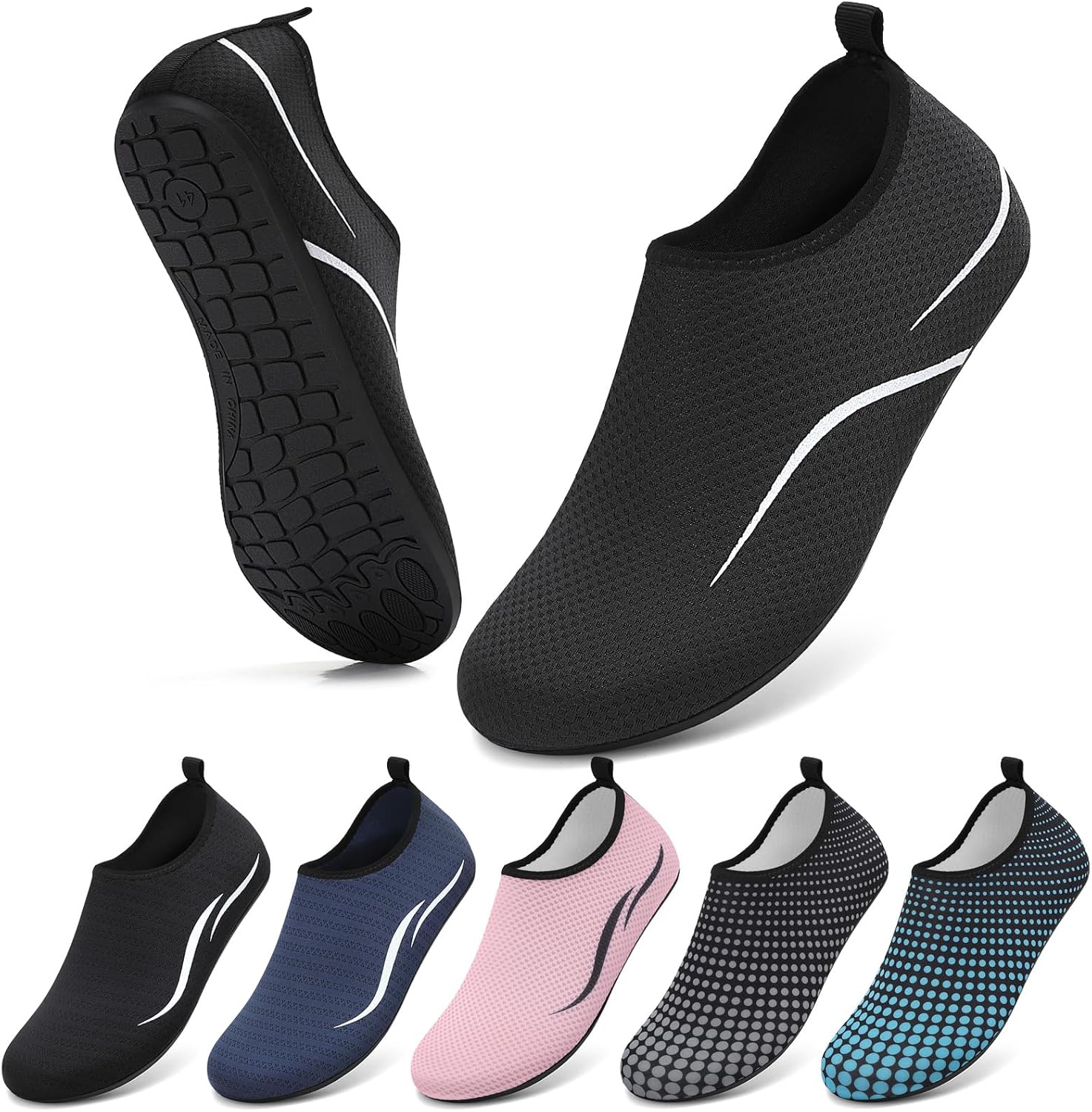 Detalle de VOLHAL Wasserschuhe Unisex – atmungsaktiv, schnell trocknend und rutschfest