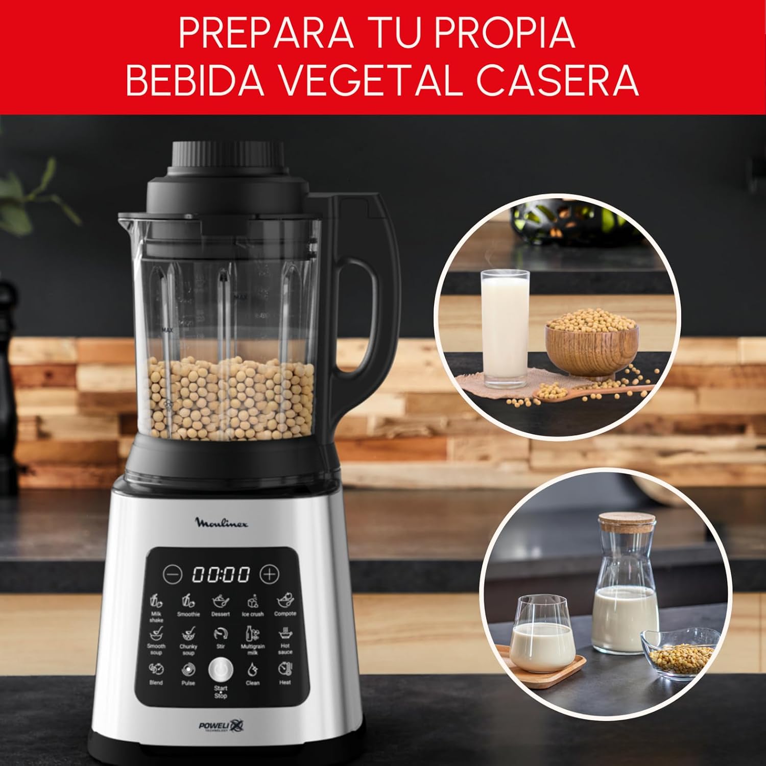 Thumbnail 4 de Moulinex PerfectMix Cook batidora 1400 W 2 L
