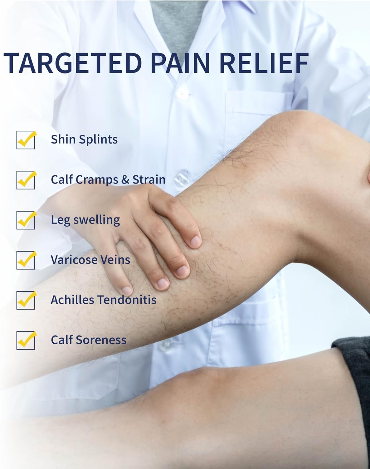 Thumbnail 3 de Modetro Sports calf compression sleeves 20-30mmHg