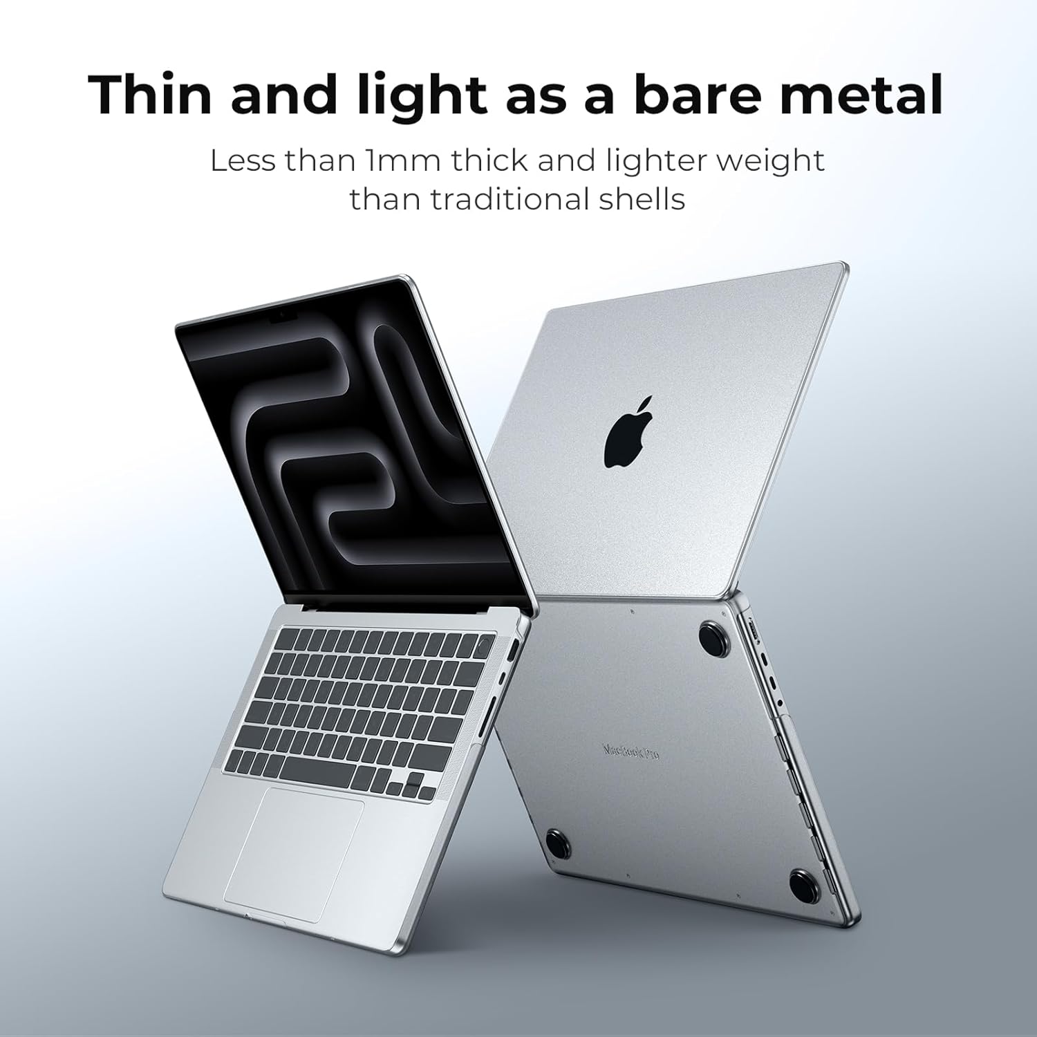 Thumbnail 6 de EooCoo Frost Clear Ultra-Thin Hard Shell Case for MacBook Pro 14-inch (M1–M5, 2021–2026) Pro/Max