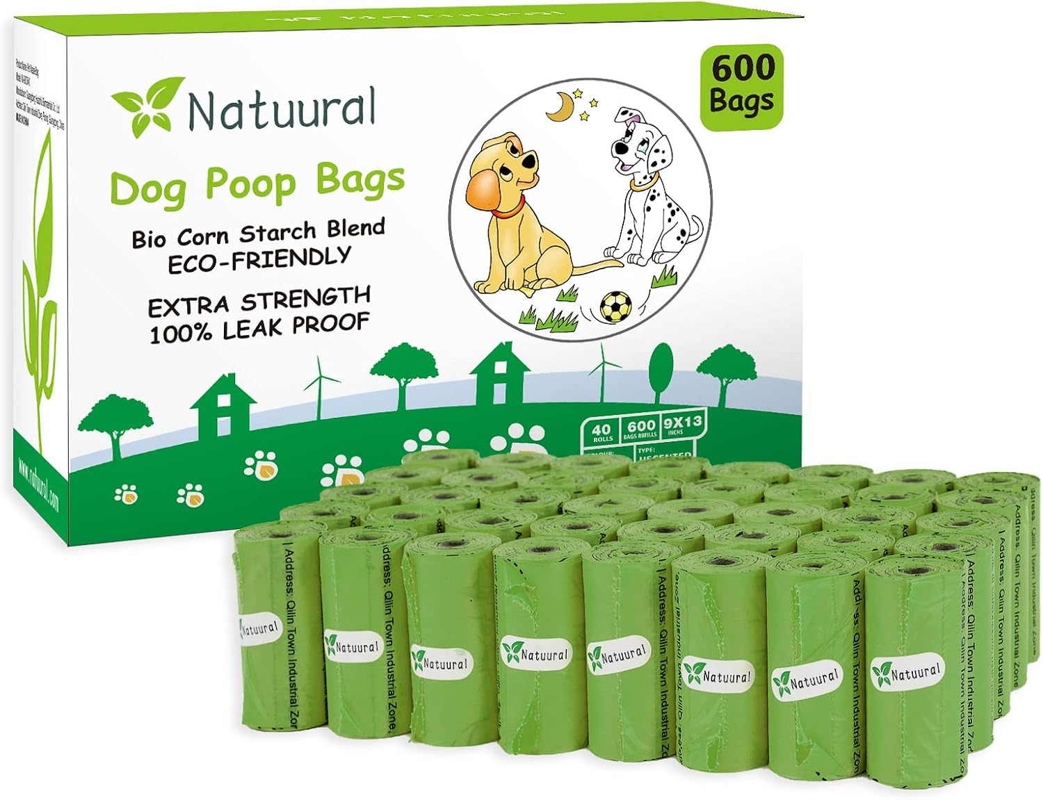 Detalle de Biodegradable Dog Poop Bags 600 count