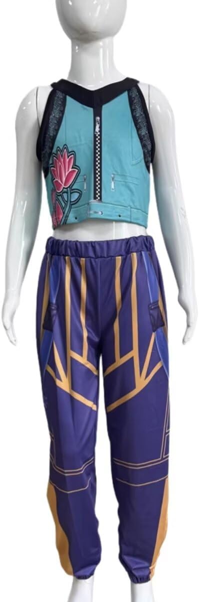 Detalle de Lgandpg Mira Costume for Girls – Pop Singer Outfit (T-Shirt + Pants)