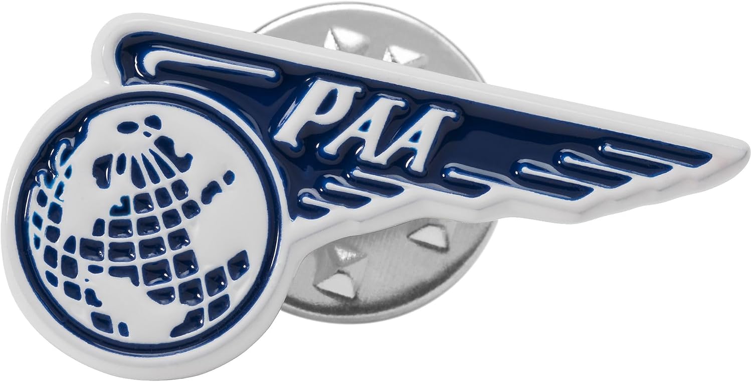 Detalle de Timex X Pan Am Chronograph für Herren, 42 mm – Edelstahlgehäuse, blaues Zifferblatt, Quarz