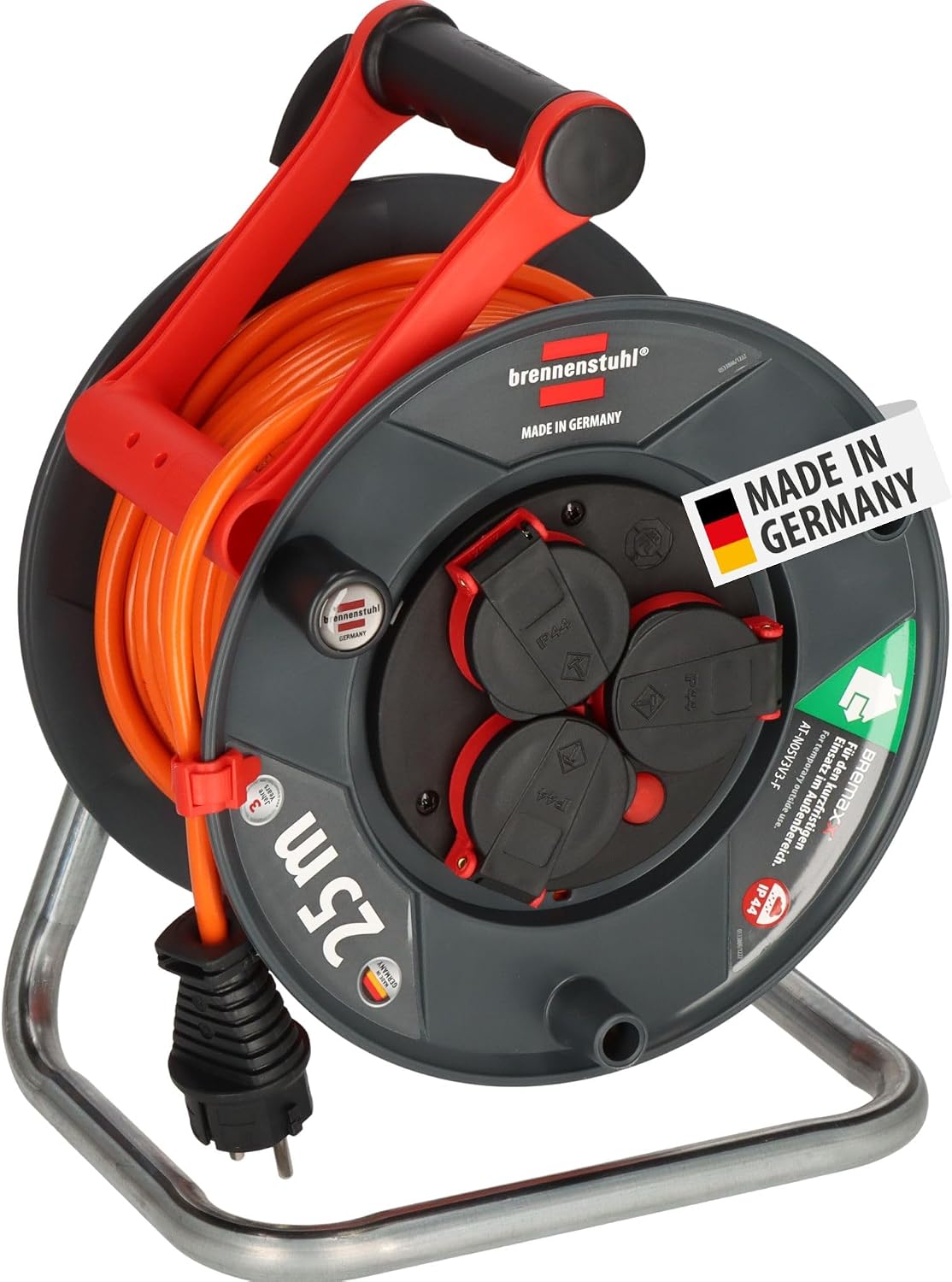 Detalle de Brennenstuhl Garant V2 IP44 Kabeltrommel 25 m Outdoor – zuverlässig und sicher im Freien