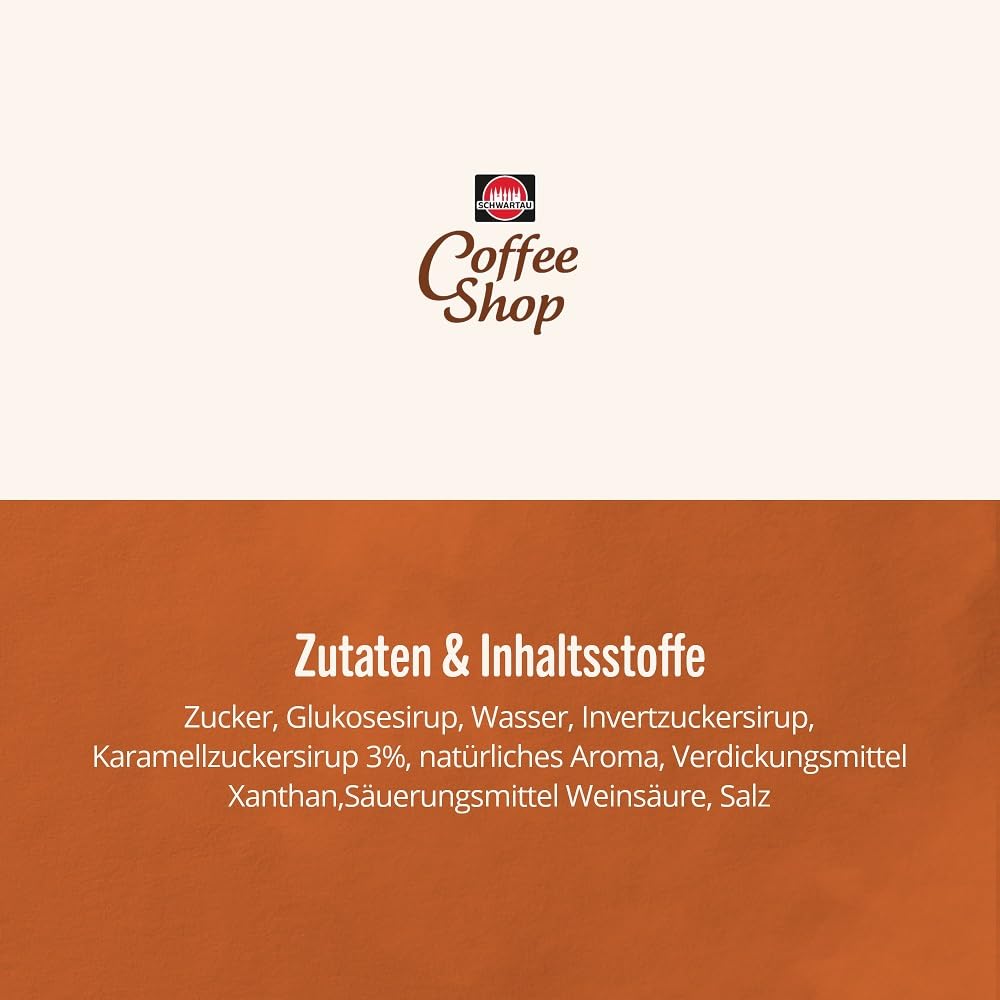 Detalle 2 de Schwartau Coffee Shop Caramel Sirup – 650 ml zum Verfeinern von Kaffeespezialitäten