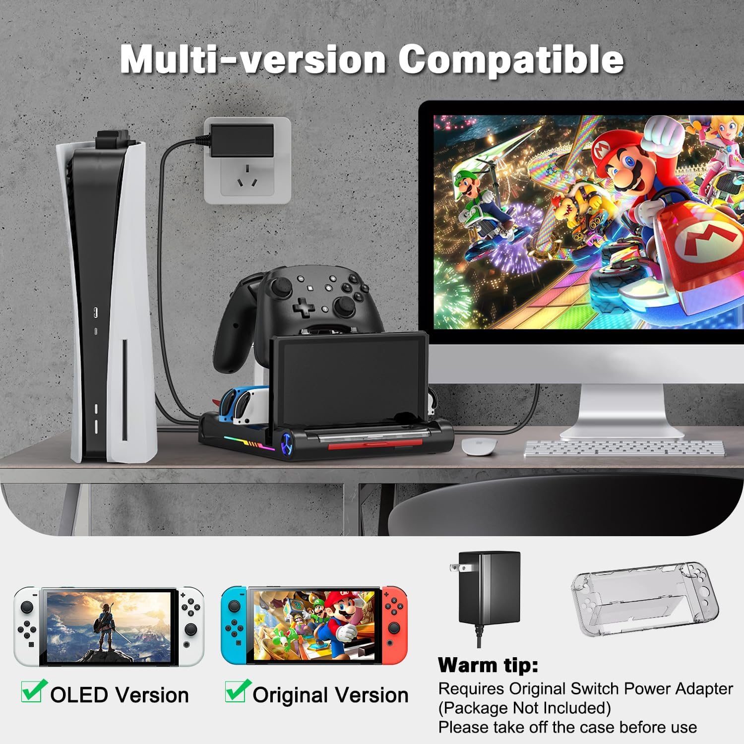 Thumbnail 5 de Switch OLED Multifunktions-Ladestation 4‑in‑1