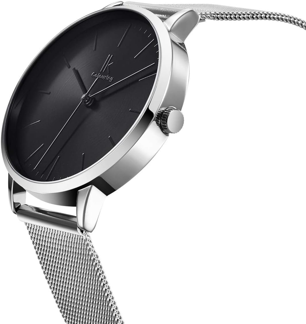 Thumbnail 1 de Alienwork IK Minimalist Montre Femme Ultra Fine avec Bracelet en Maille