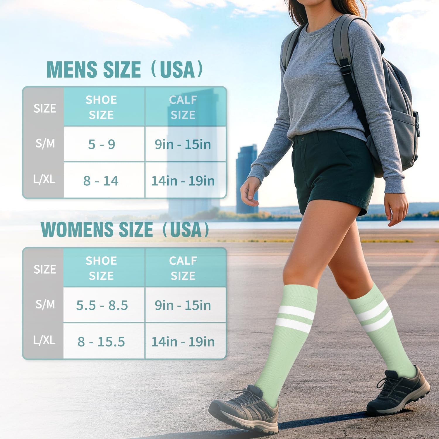 Thumbnail 5 de Copper Compression Socks for Women & Men (6 Pairs) – Best Support for Nurses, Running, Hiking, Recovery