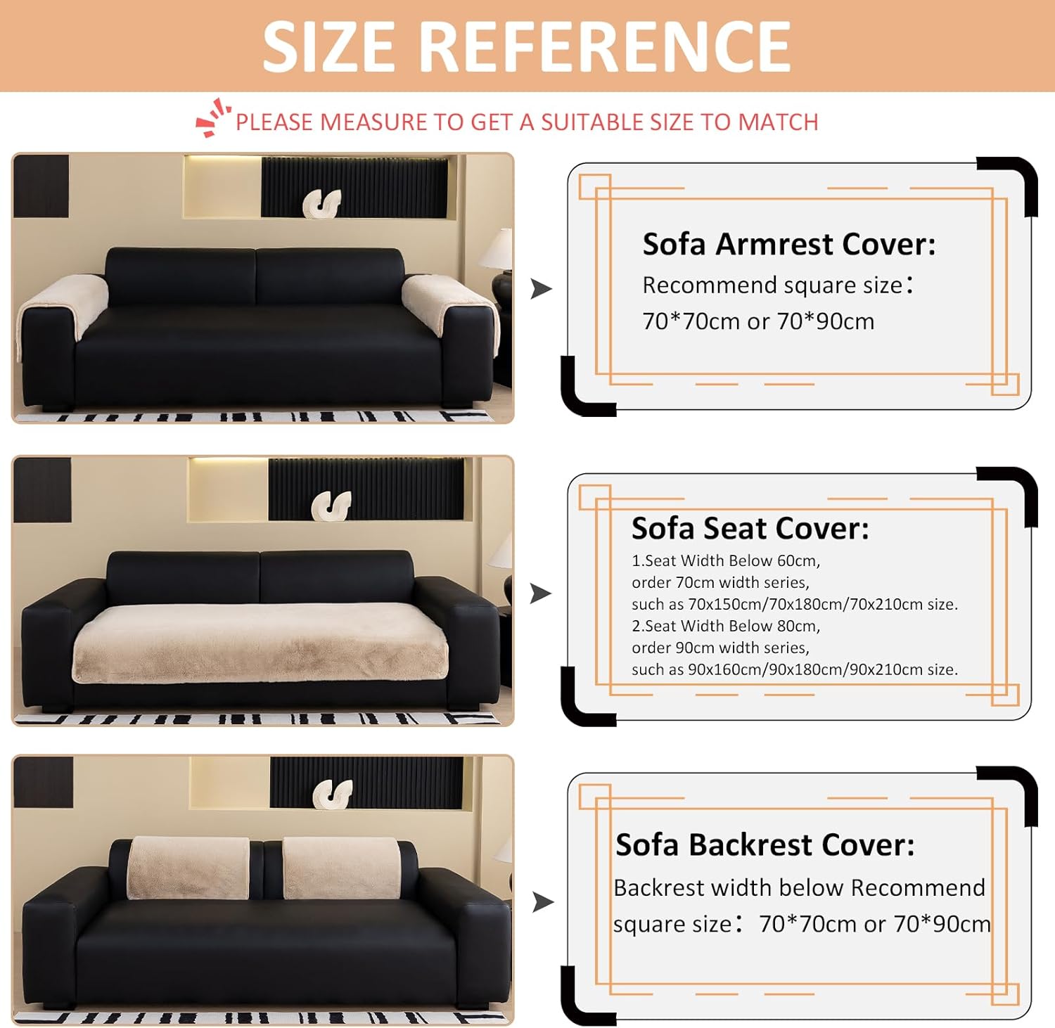Detalle 2 de New Sofa Covers Washable 90x160cm Sofa Cover 🛋